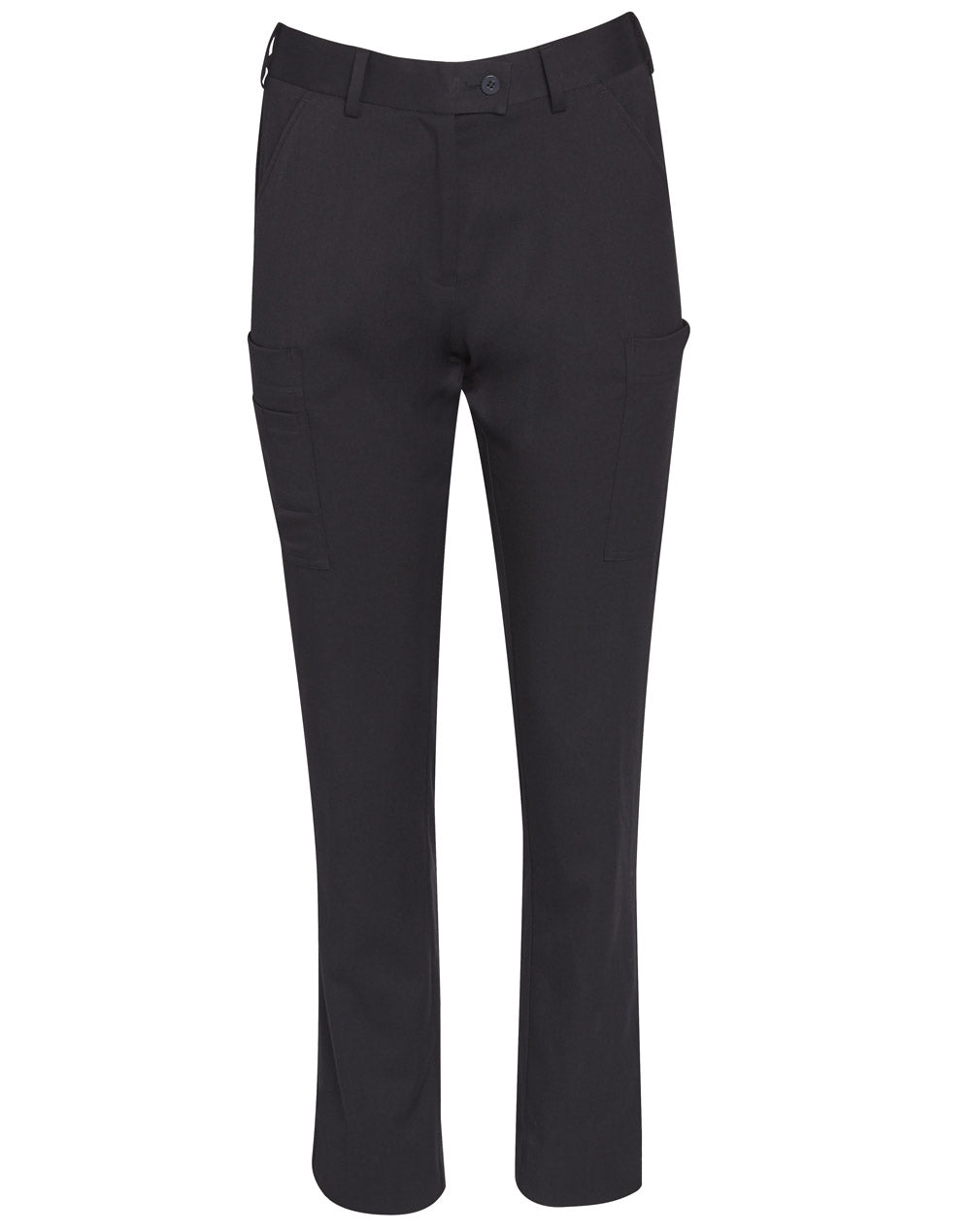 Ladies Utility Cargo Pants - Navy - Front