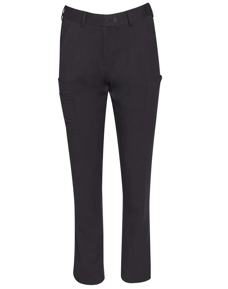 Ladies Utility Cargo Pants - Navy - Front