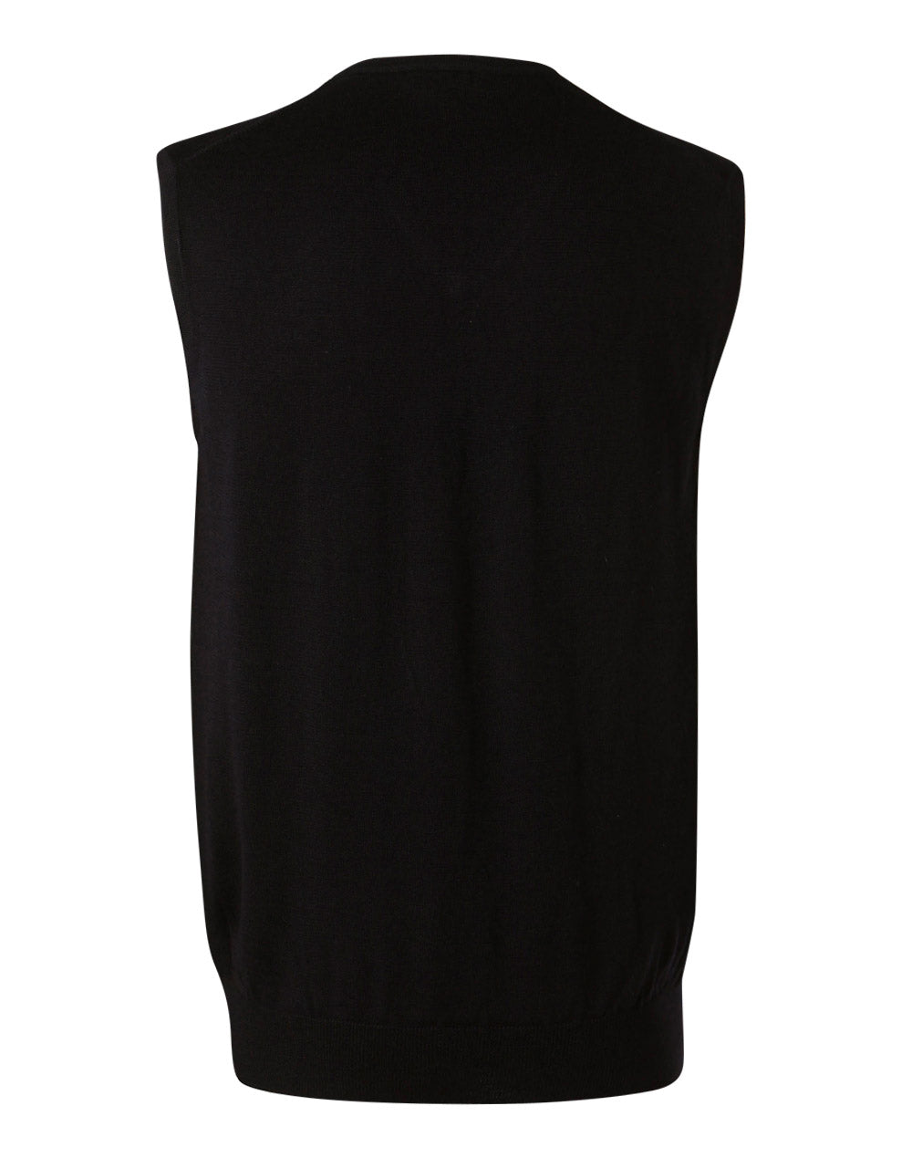 Men's V-Neck Vest - Navy - Back