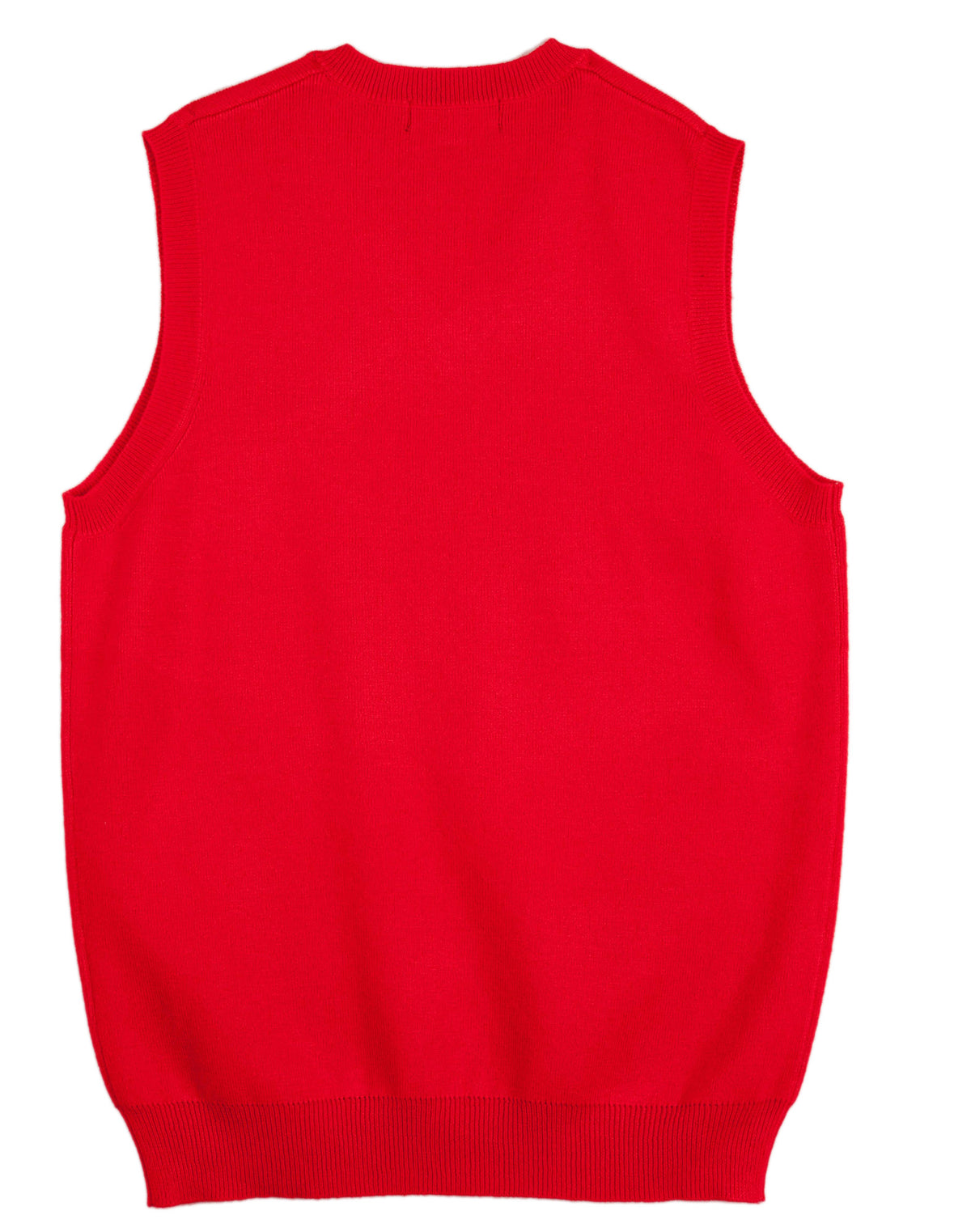 Women’s V-Neck Vest - Red - Back