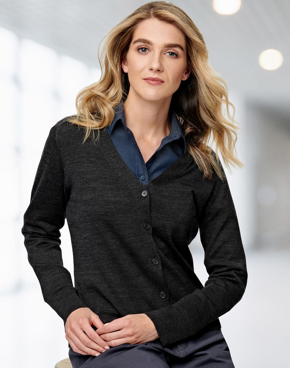 Women's V-Neck Long Sleeve Cardigan