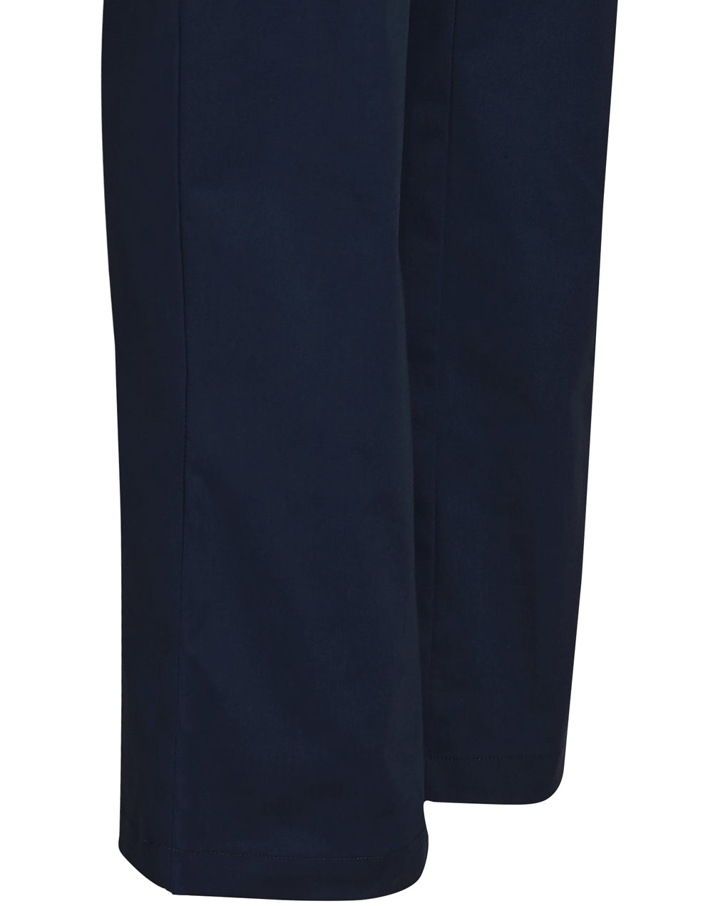 Mens Semi-Elastic Waist Tie Solid Colour Scrub Pants - Navy - View