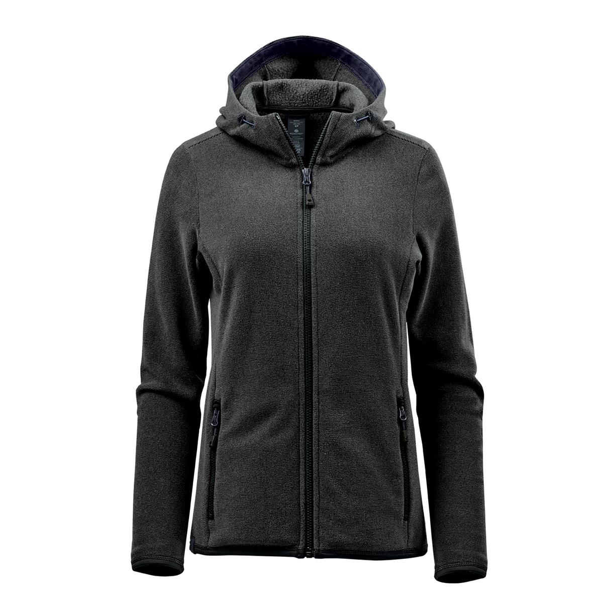 Women's Novarra Full Zip Hoody - Carbon Stripe - Front