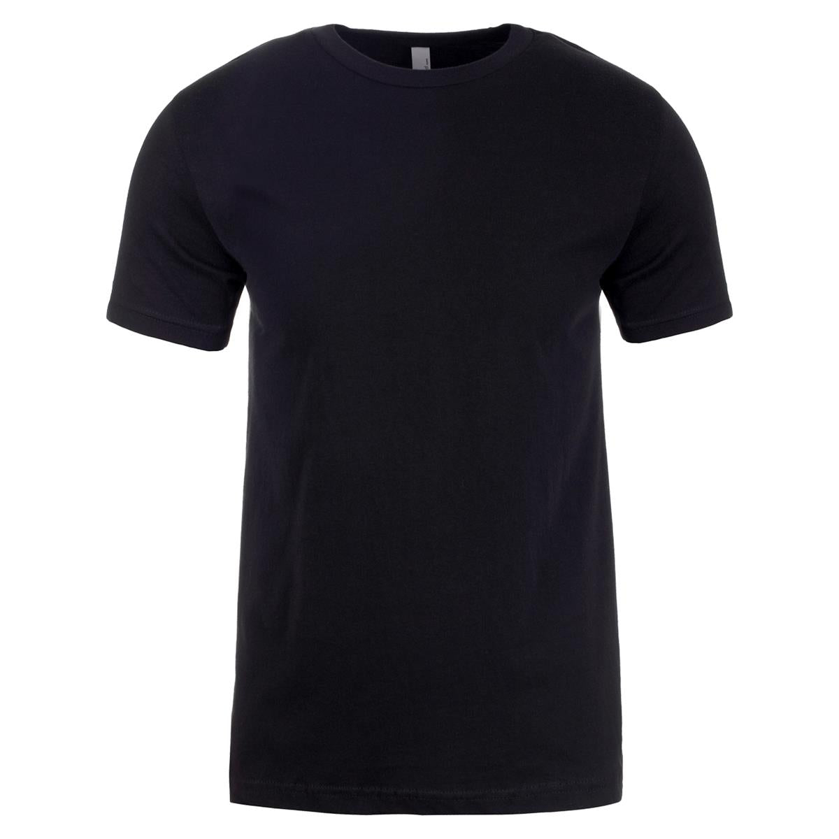 Men's Cotton Crew - Black - Front