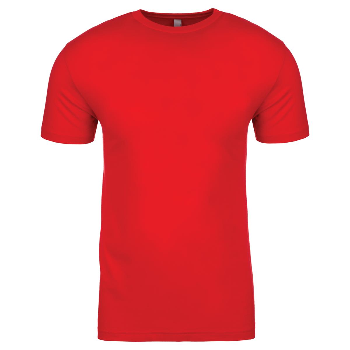 Men's Cotton Crew - Red - Front