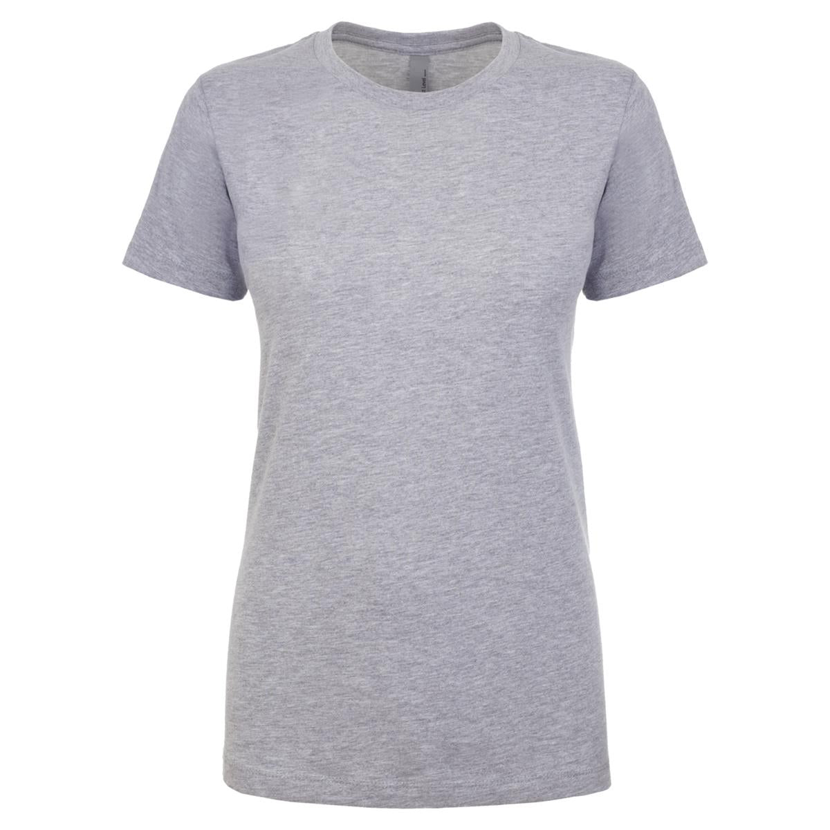 Women's Boyfriend Tee - Heather Grey - Front