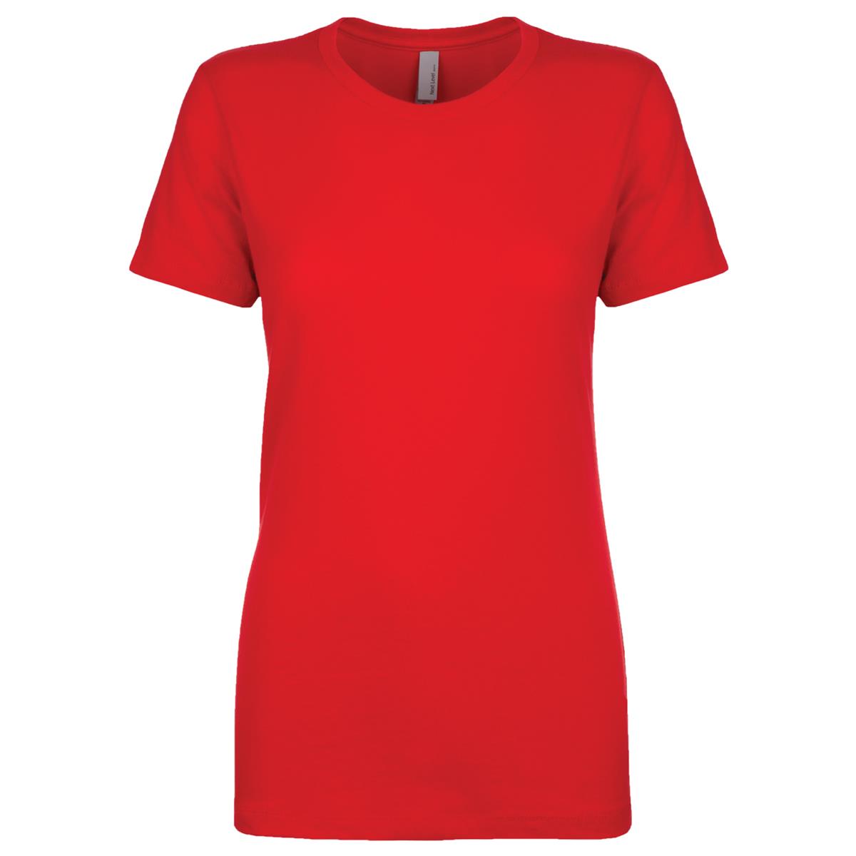 Women's Boyfriend Tee - Red - Front