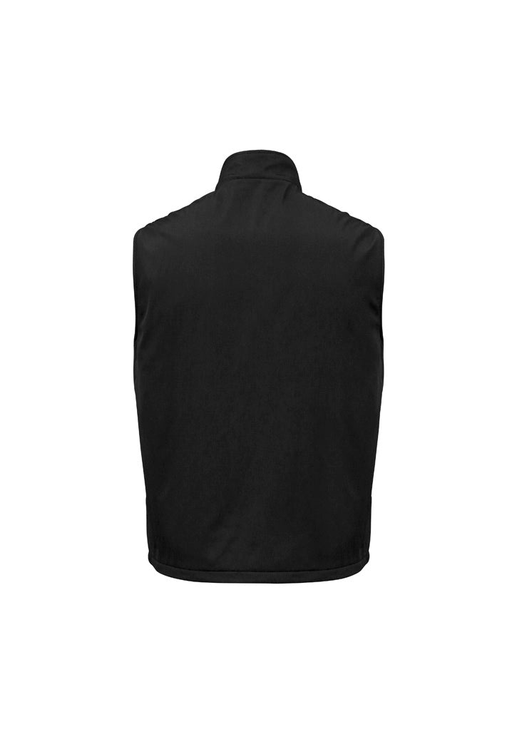 Reversible Unisex Fleece Vest - Black - Back