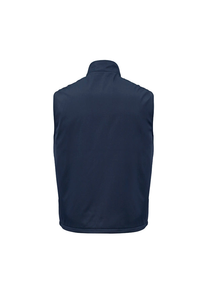Reversible Unisex Fleece Vest - Navy - Back