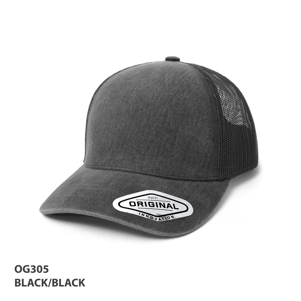 Seamless Front Washed Mesh Cap – Grace Collection OG305