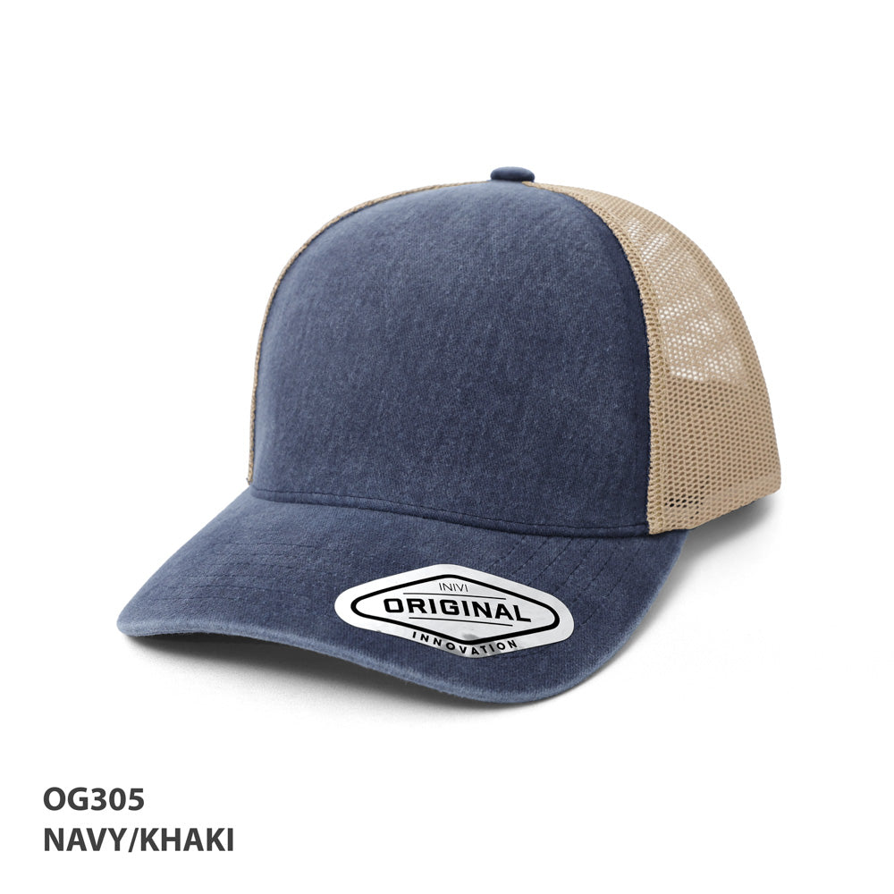 Seamless Front Washed Mesh Cap – Grace Collection OG305