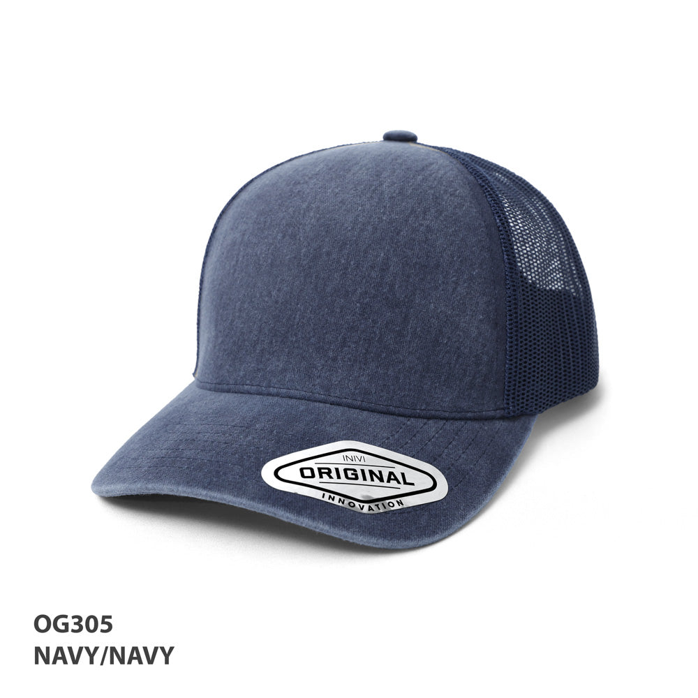 Seamless Front Washed Mesh Cap – Grace Collection OG305