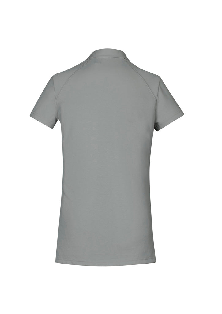 Byron Womens Short Sleeve Polo - Silver - Back