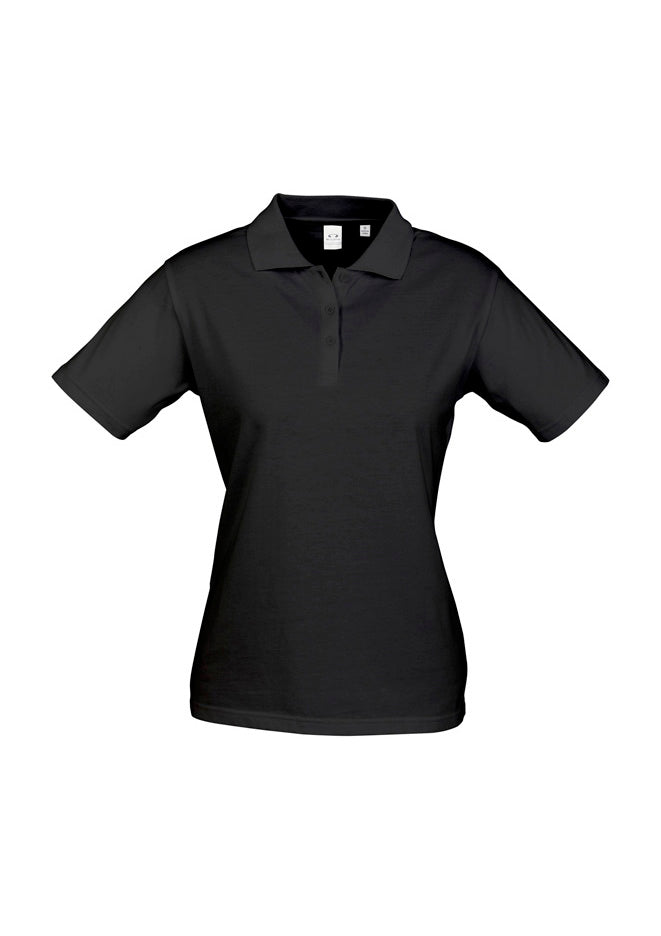 Ice Womens Short Sleeve Polo - Black - Front