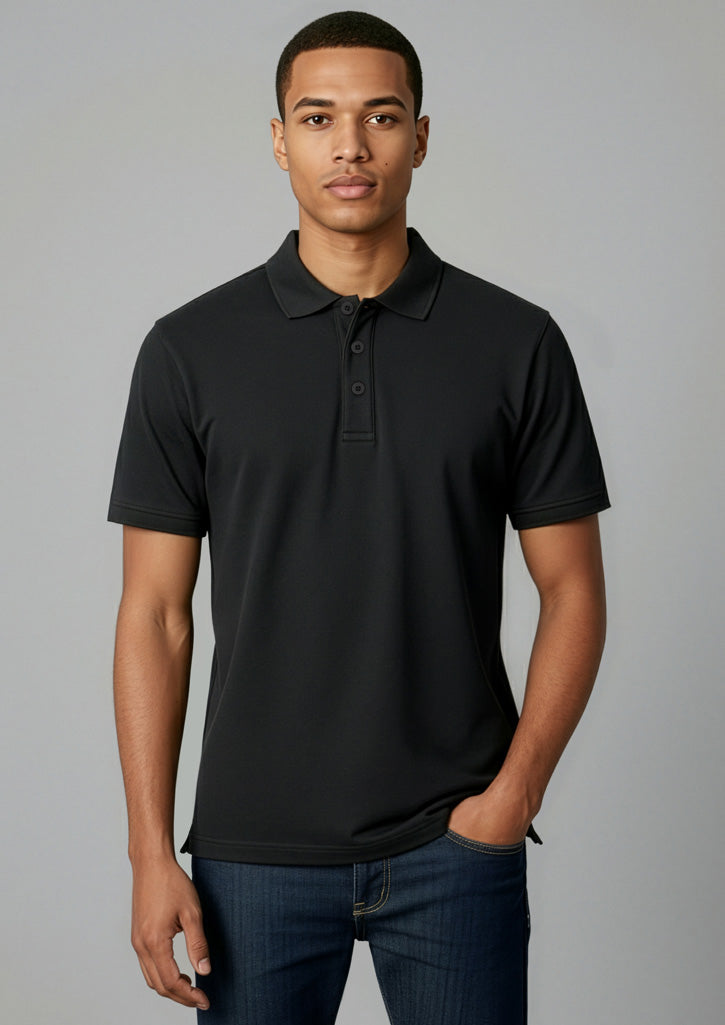 Ice Mens Short Sleeve Polo - Black - Model