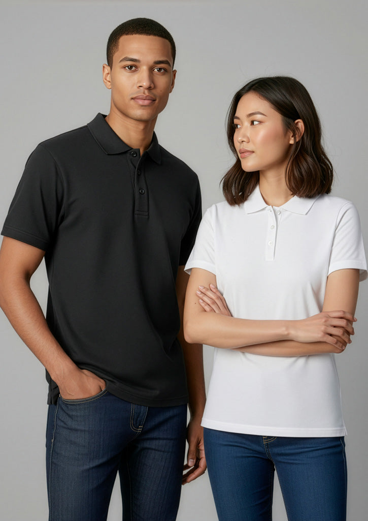 Ice Mens Short Sleeve Polo - Black - Model