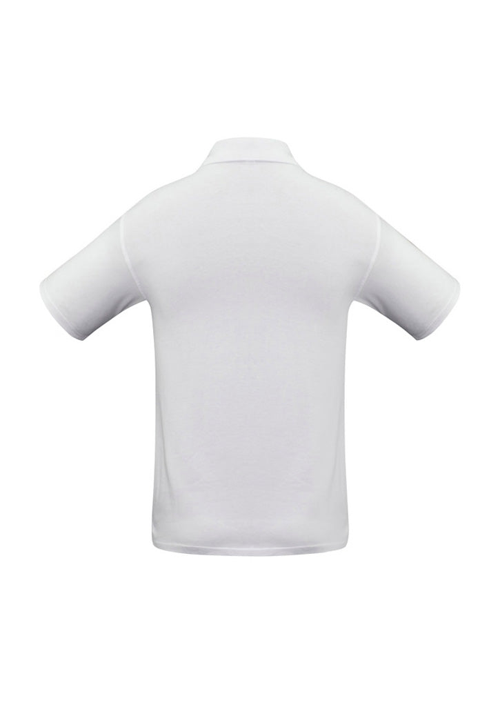 Ice Mens Short Sleeve Polo - White - Back