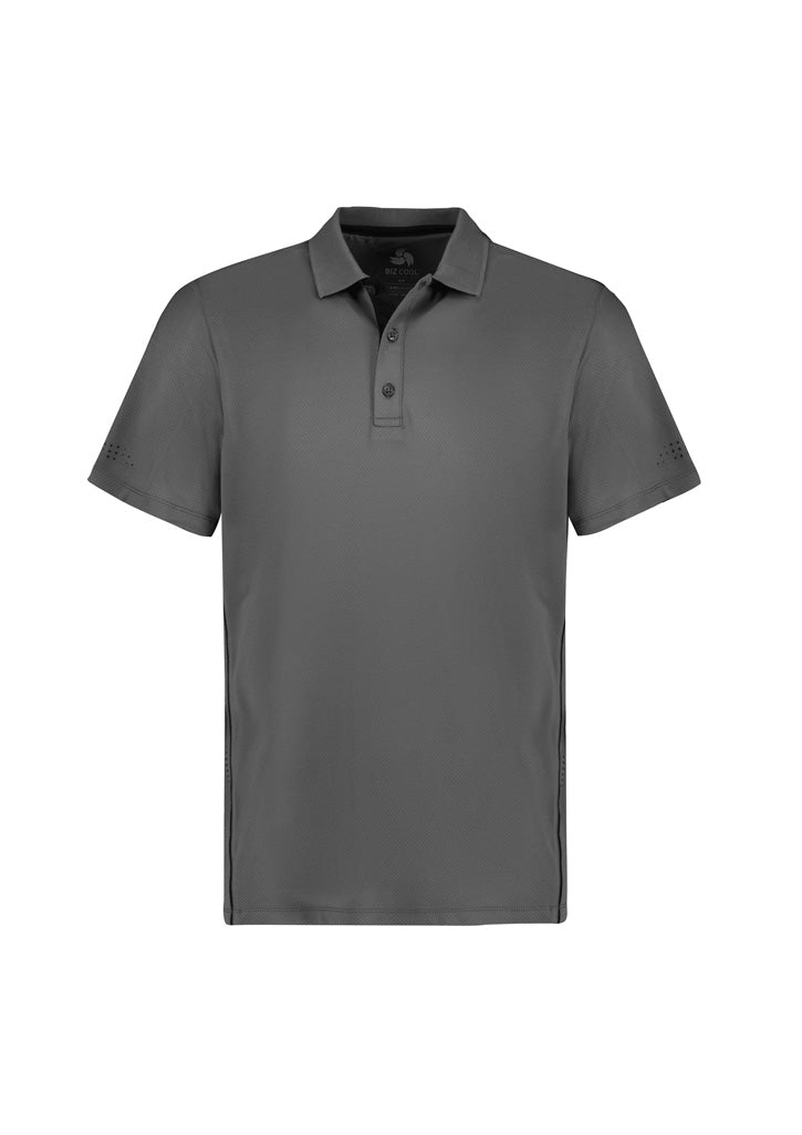 Balance Kids Short Sleeve Polo - Ash/Black - Front