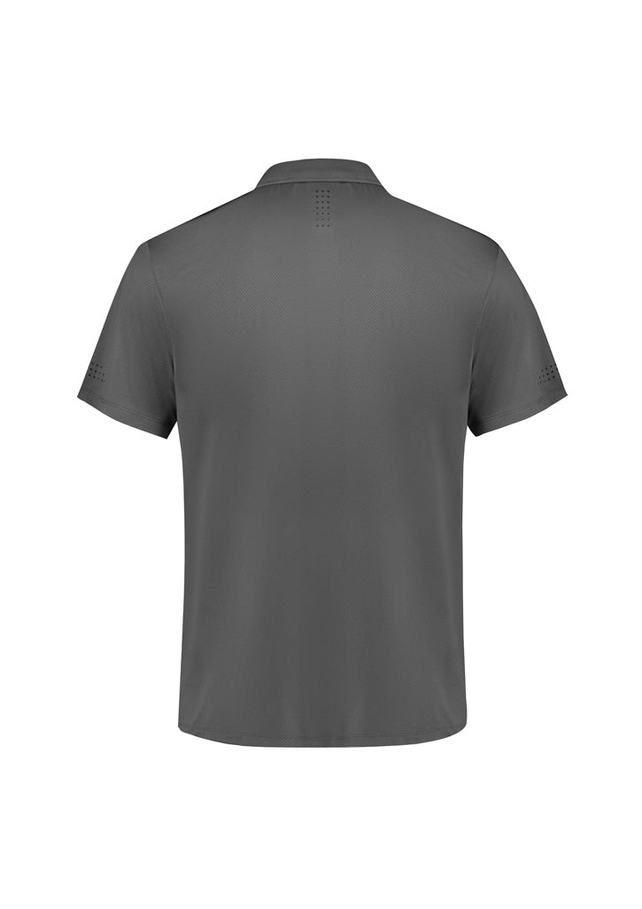 Balance Kids Short Sleeve Polo - Ash/Black - Back