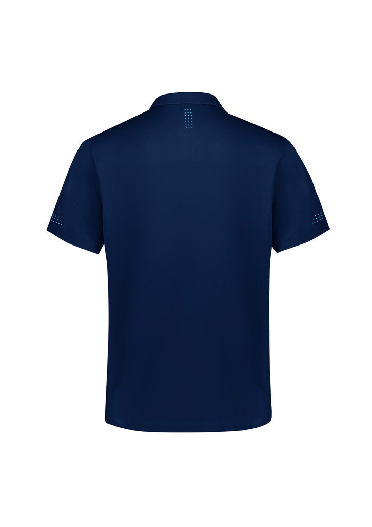 Balance Kids Short Sleeve Polo - Navy/Sky - Back