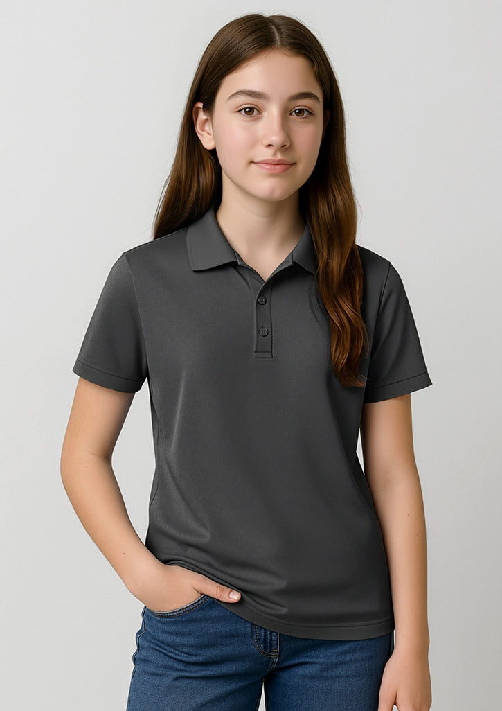 Action Kids Short Sleeve Polo - Grey - Model