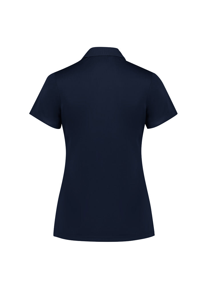 Action Womens Short Sleeve Polo - Navy - Back