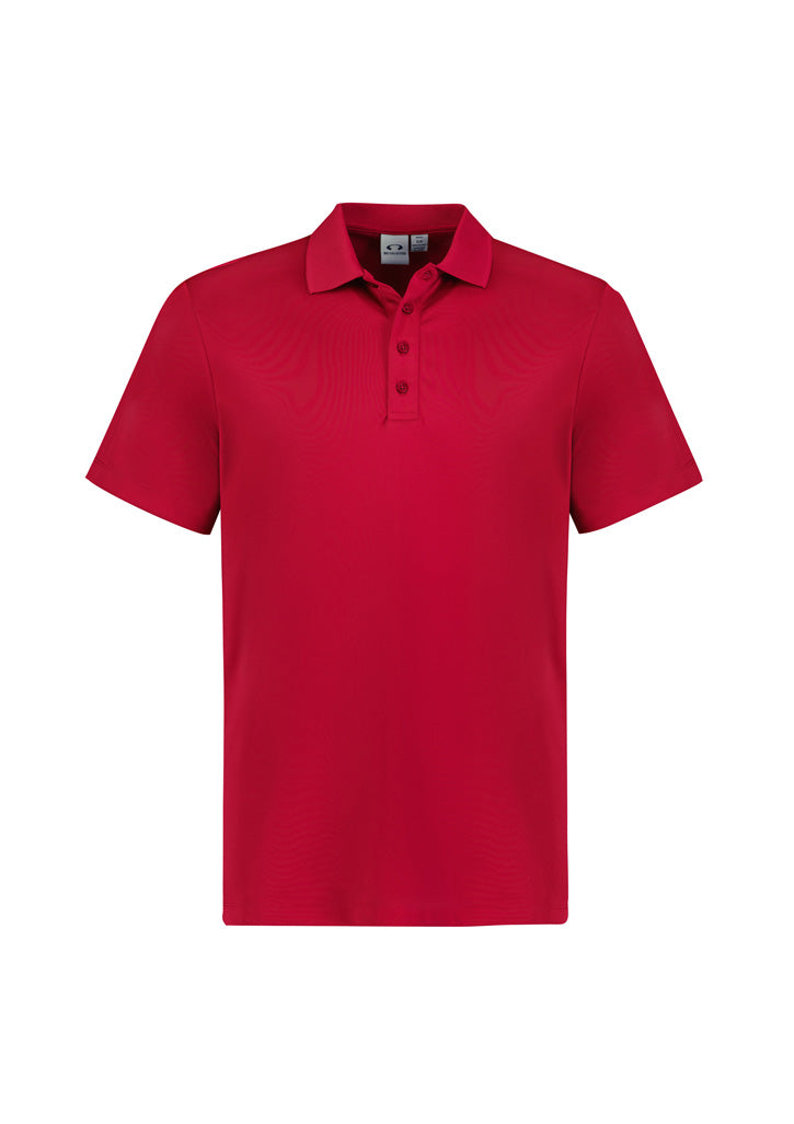Action Mens Short Sleeve Polo - Red - Front