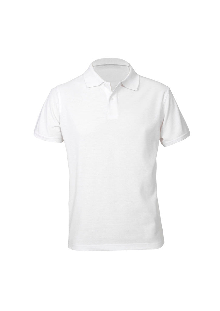 Neon Mens Short Sleeve Polo - White - Front
