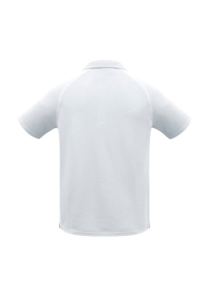 Sprint Kids Short Sleeve Polo - White - Back