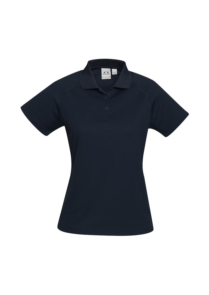 Sprint Womens Short Sleeve Polo - Navy - Front