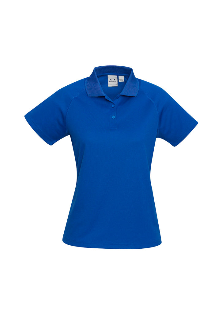 Sprint Womens Short Sleeve Polo - Royal - Front