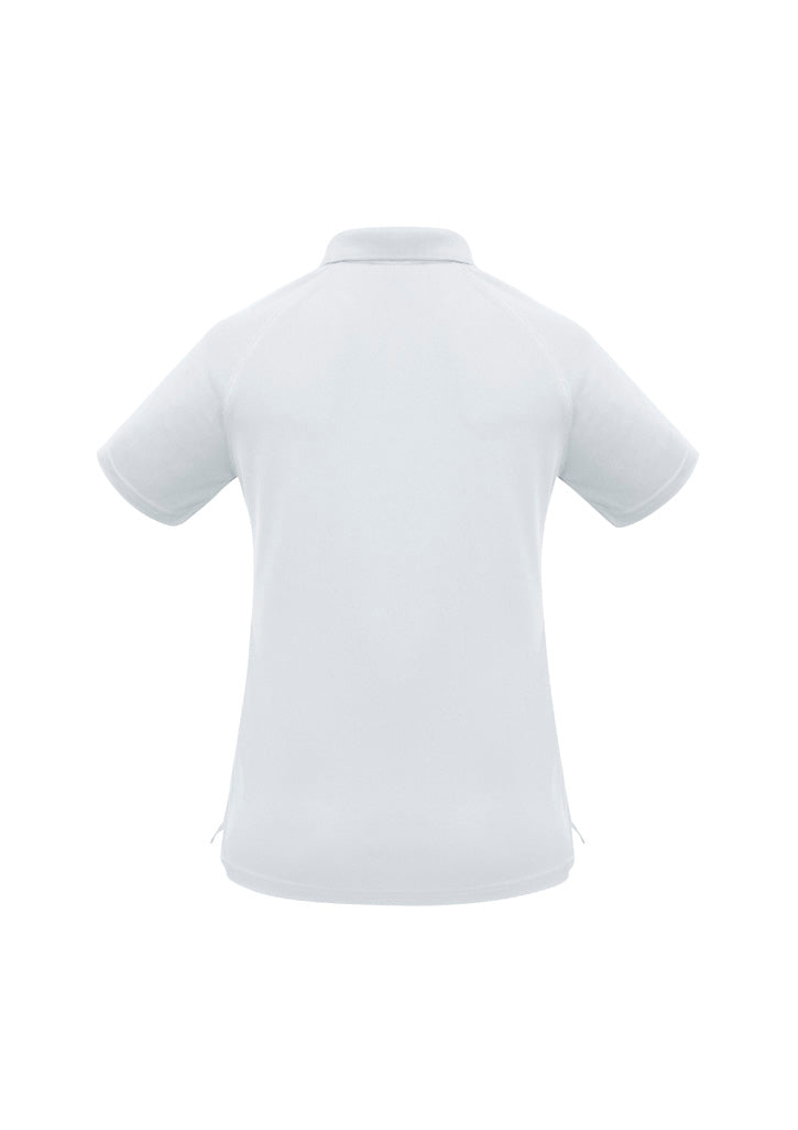Sprint Womens Short Sleeve Polo - White - Back
