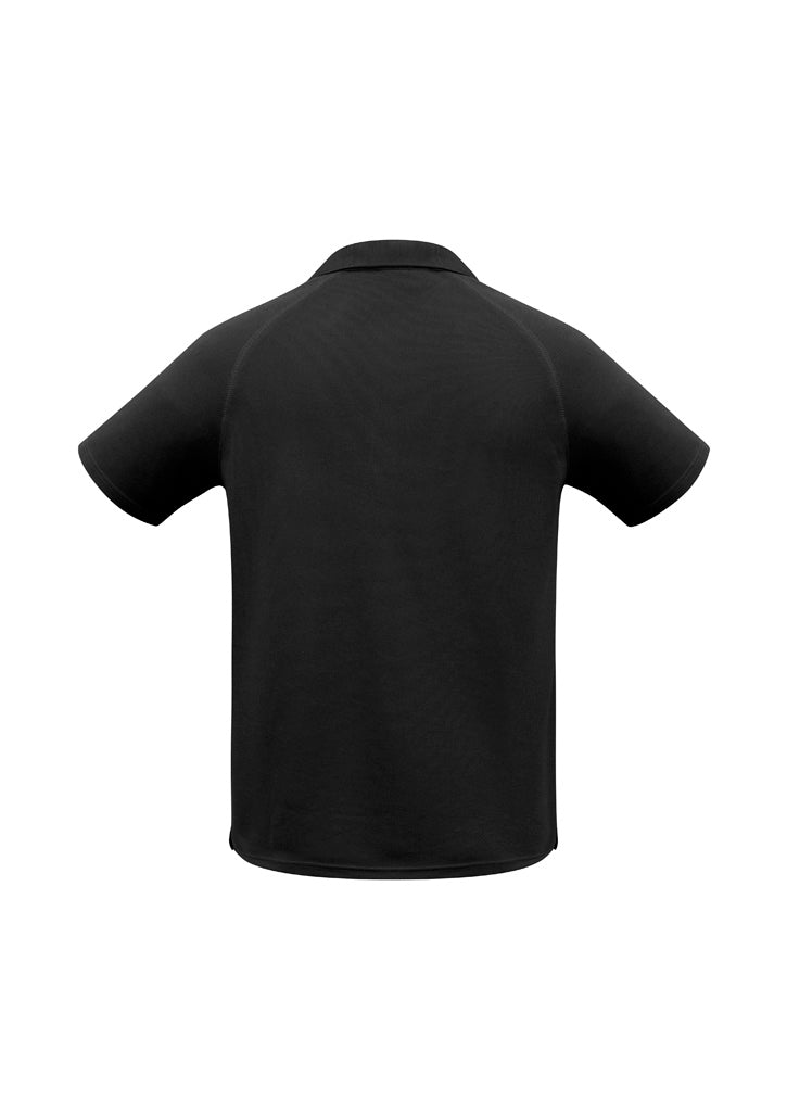 Sprint Mens Short Sleeve Polo - Black - Back