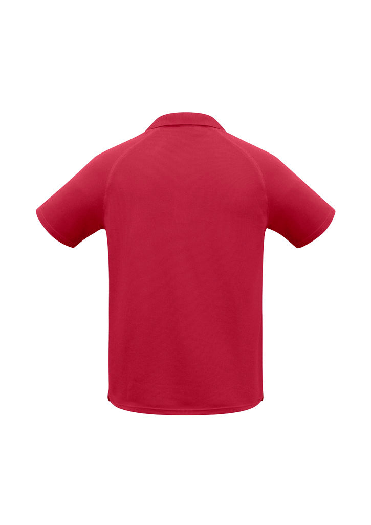 Sprint Mens Short Sleeve Polo - Red - Back