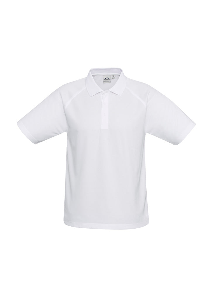Sprint Mens Short Sleeve Polo - White - Front