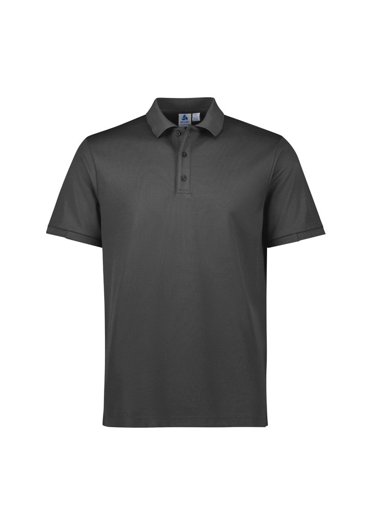 Focus Mens Short Sleeve Polo - Charcoal/Charcoal - Front