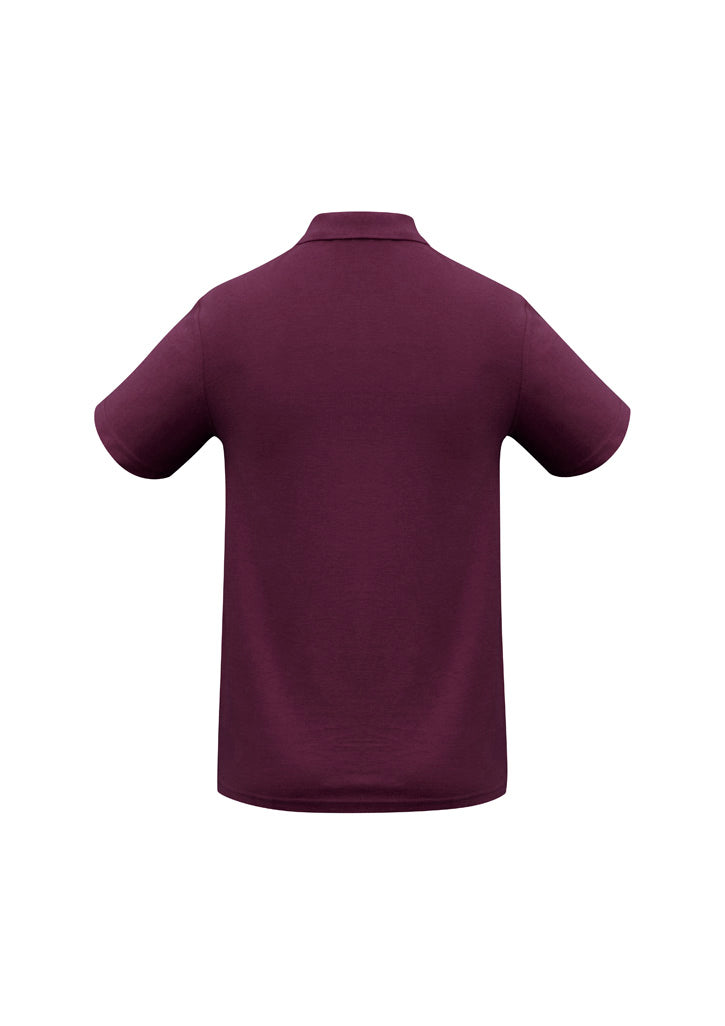 Crew Kids Short Sleeve Polo - Maroon - Back