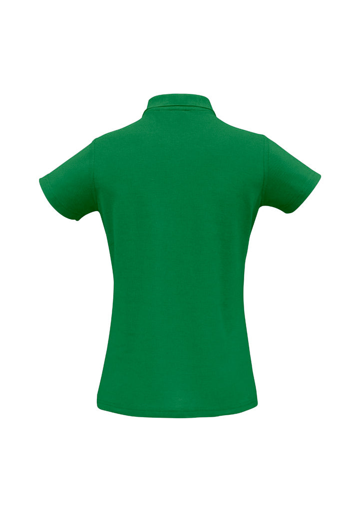 Crew Womens Short Sleeve Polo - Kelly Green - Back