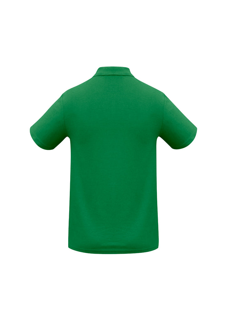 Crew Mens Short Sleeve Polo - Kelly Green - Back