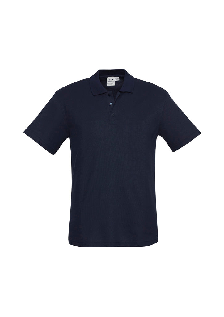Crew Mens Short Sleeve Polo - Navy - Front