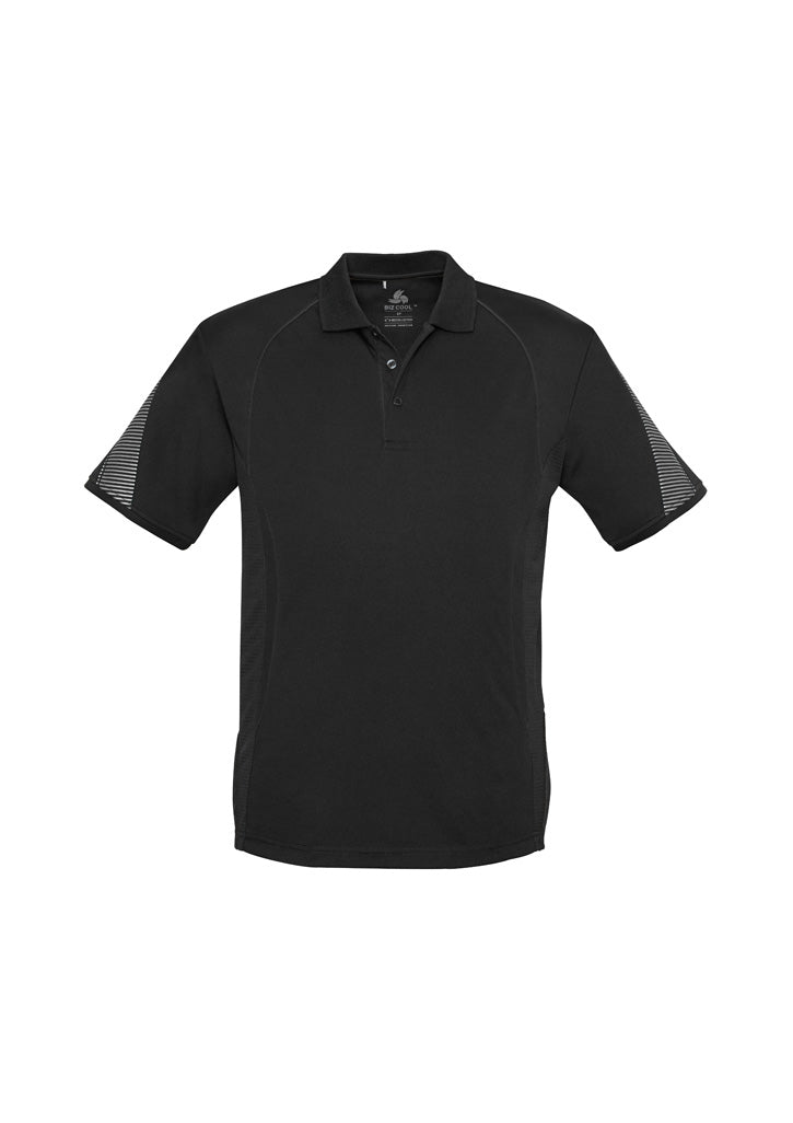 Razor Mens Short Sleeve Polo - Black/Black