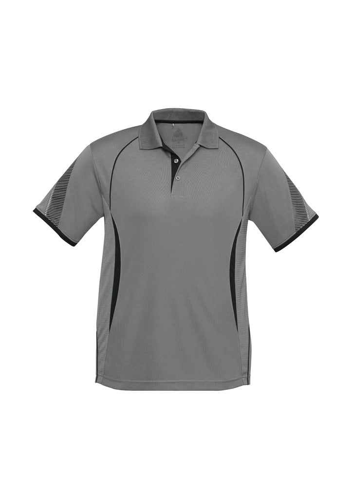 Razor Mens Short Sleeve Polo - Ash/Black