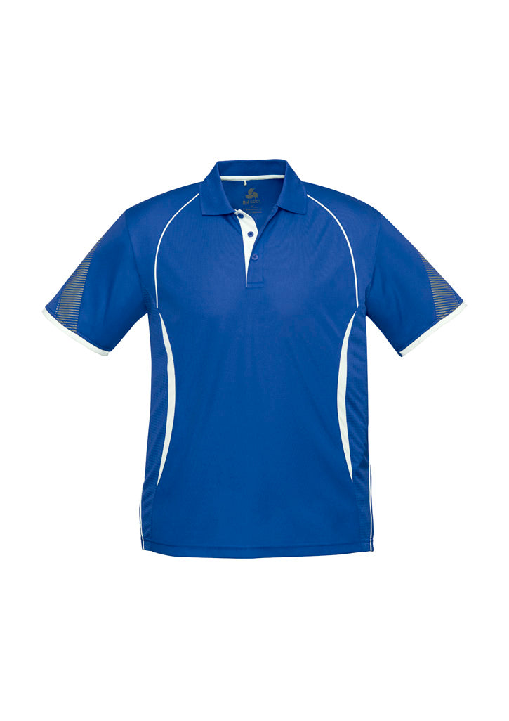 Razor Mens Short Sleeve Polo - Royal/White