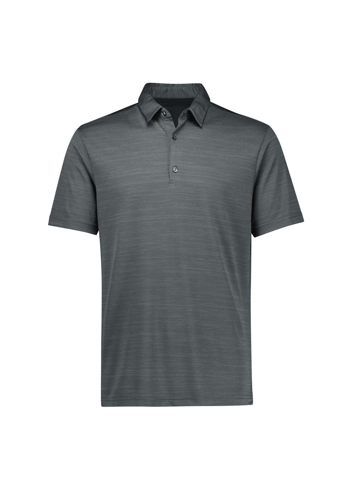 Orbit Mens Short Sleeve Polo - Dark Grey Carbon - Front