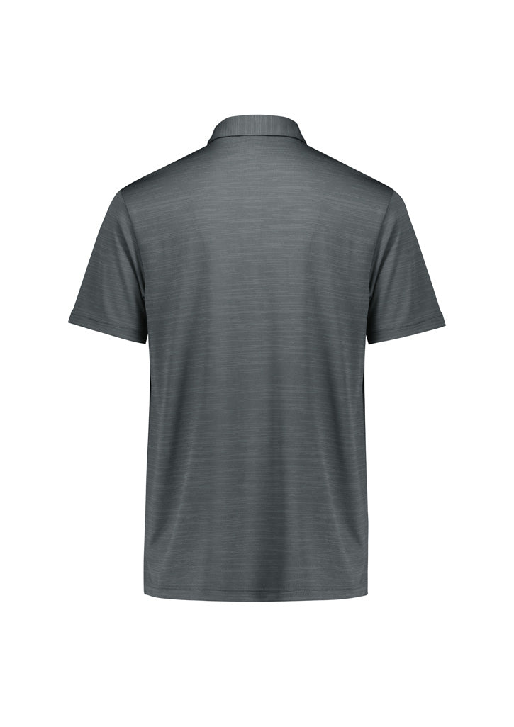 Orbit Mens Short Sleeve Polo - Dark Grey Carbon - Back
