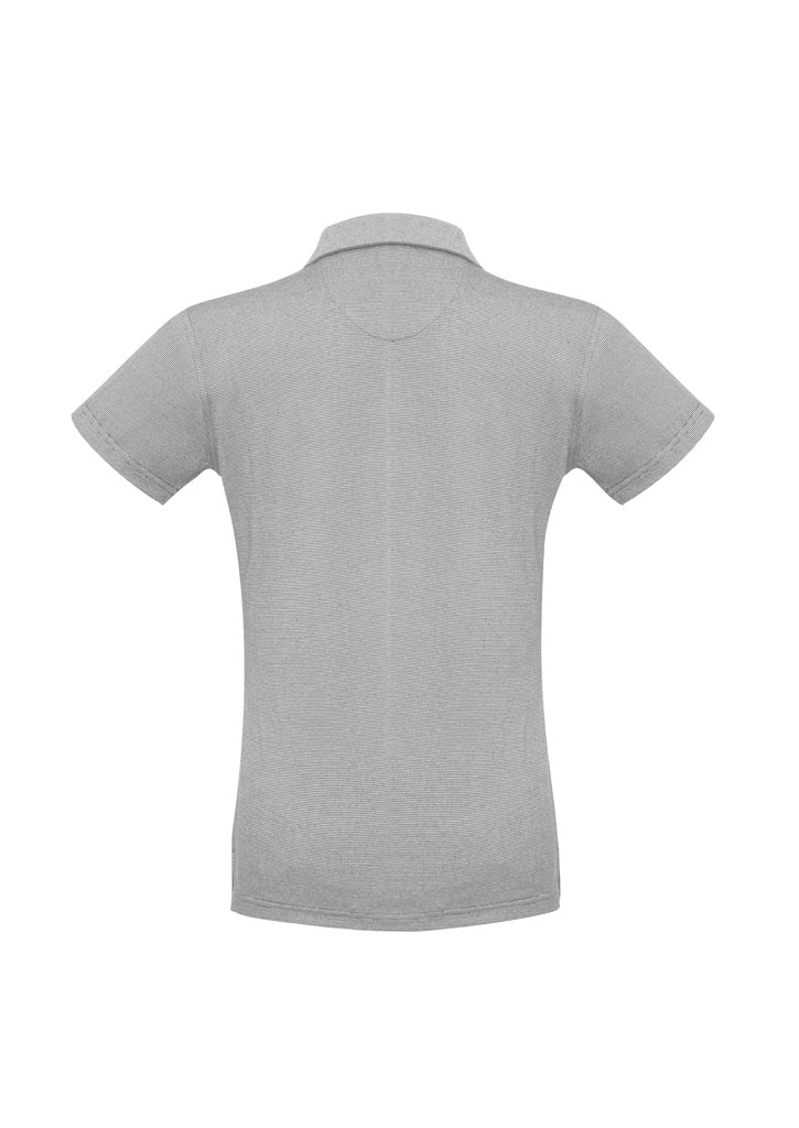 Shadow Womens Short Sleeve Polo - Silver Grey - Back