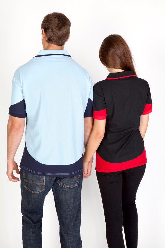 Mens Contrast Polo - view