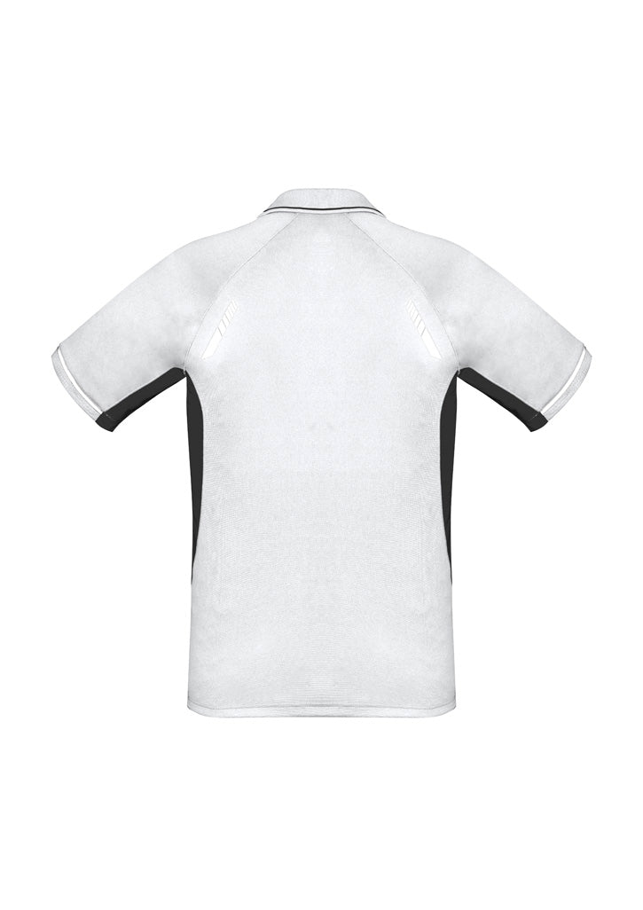 Renegade Kids Short Sleeve Polo - White/Black/Silver - Back