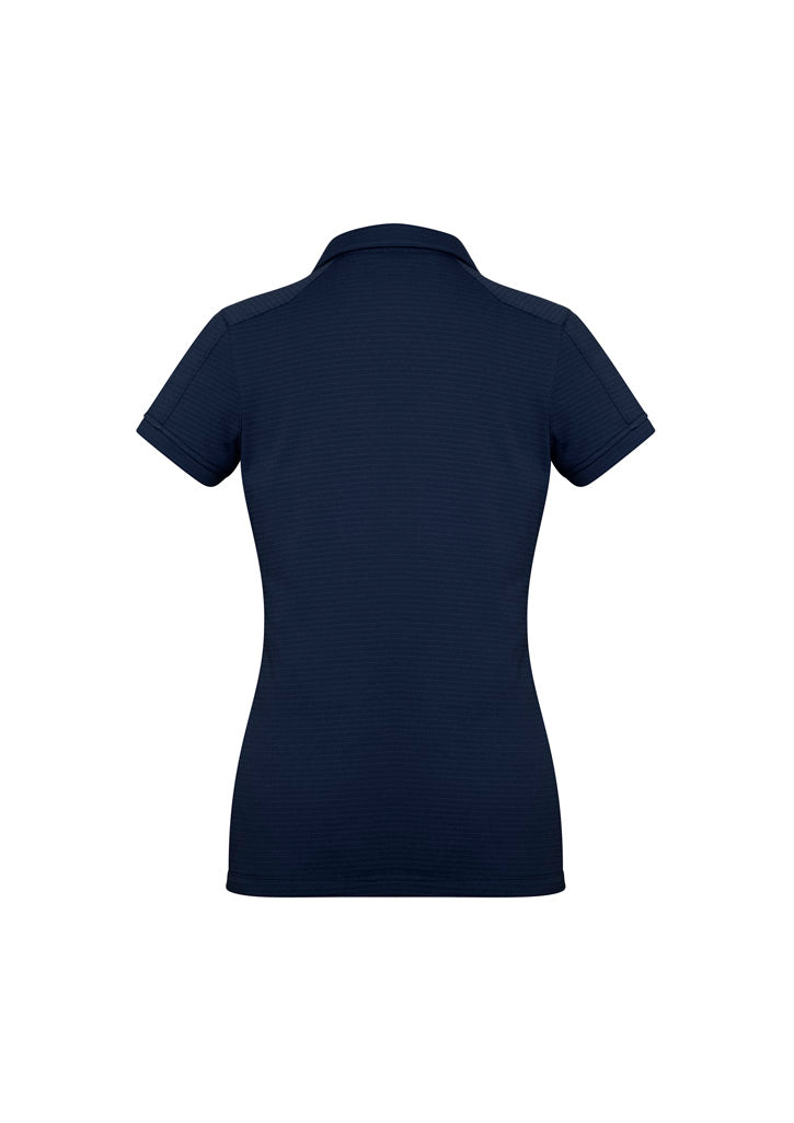Profile Womens Short Sleeve Polo - Navy - Back