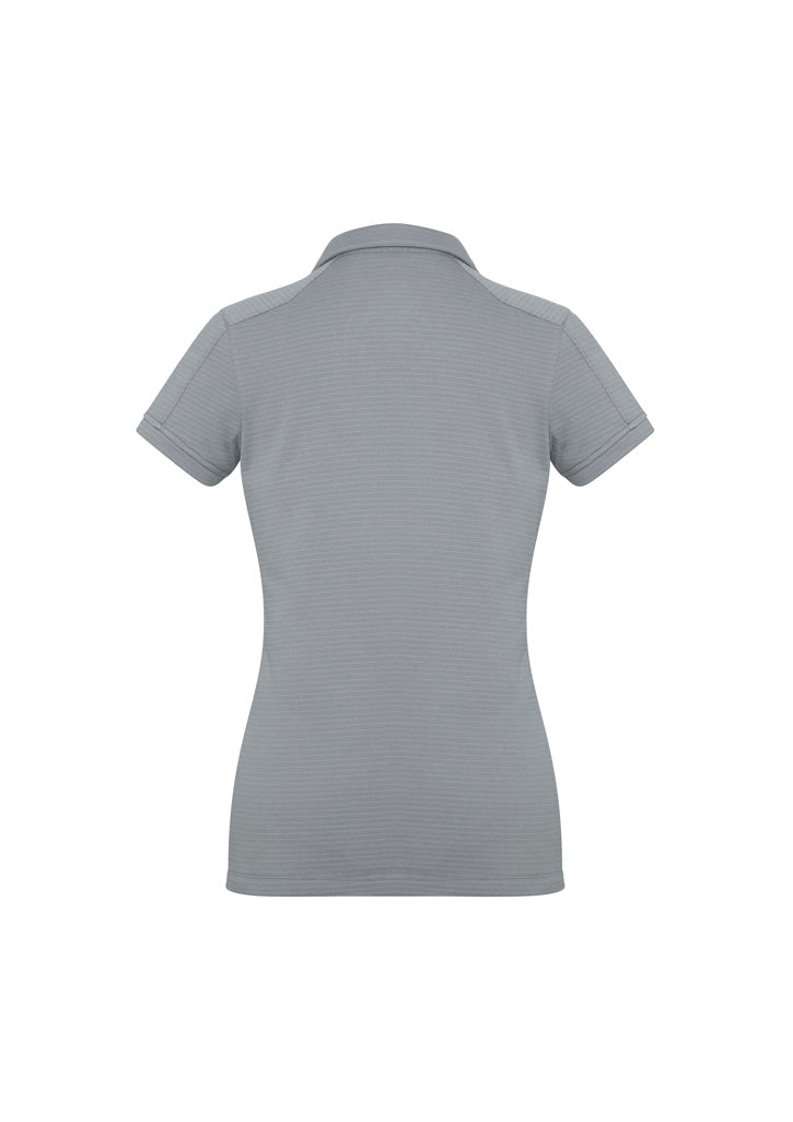 Profile Womens Short Sleeve Polo - Silver - Back